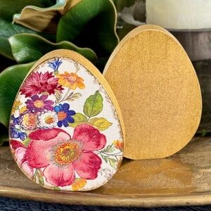 Hand Crafted Flower Market Easter Egg Decor